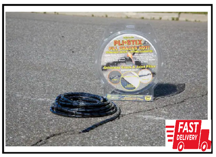 NEW Permanent Blacktop Joint Gaps and Crack Filler Medium Black Just Pack Melt