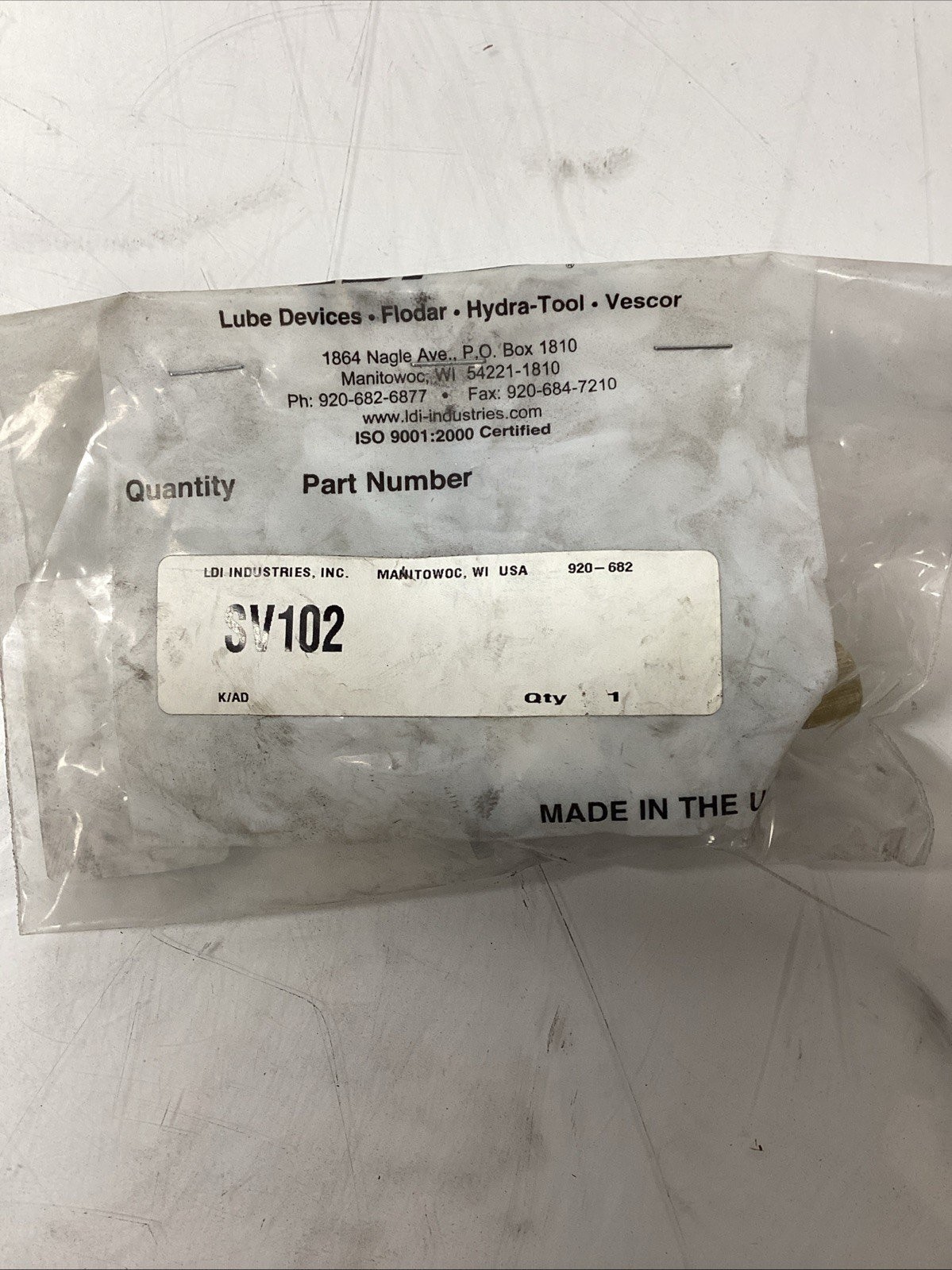 Ldi Industries Sv102 Valve Spray P-648