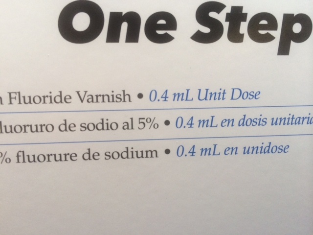 Dental Varnish 5% Sodium Fluoride Bubble Gum Flavor 50/Box 0.4 ml dose , USA