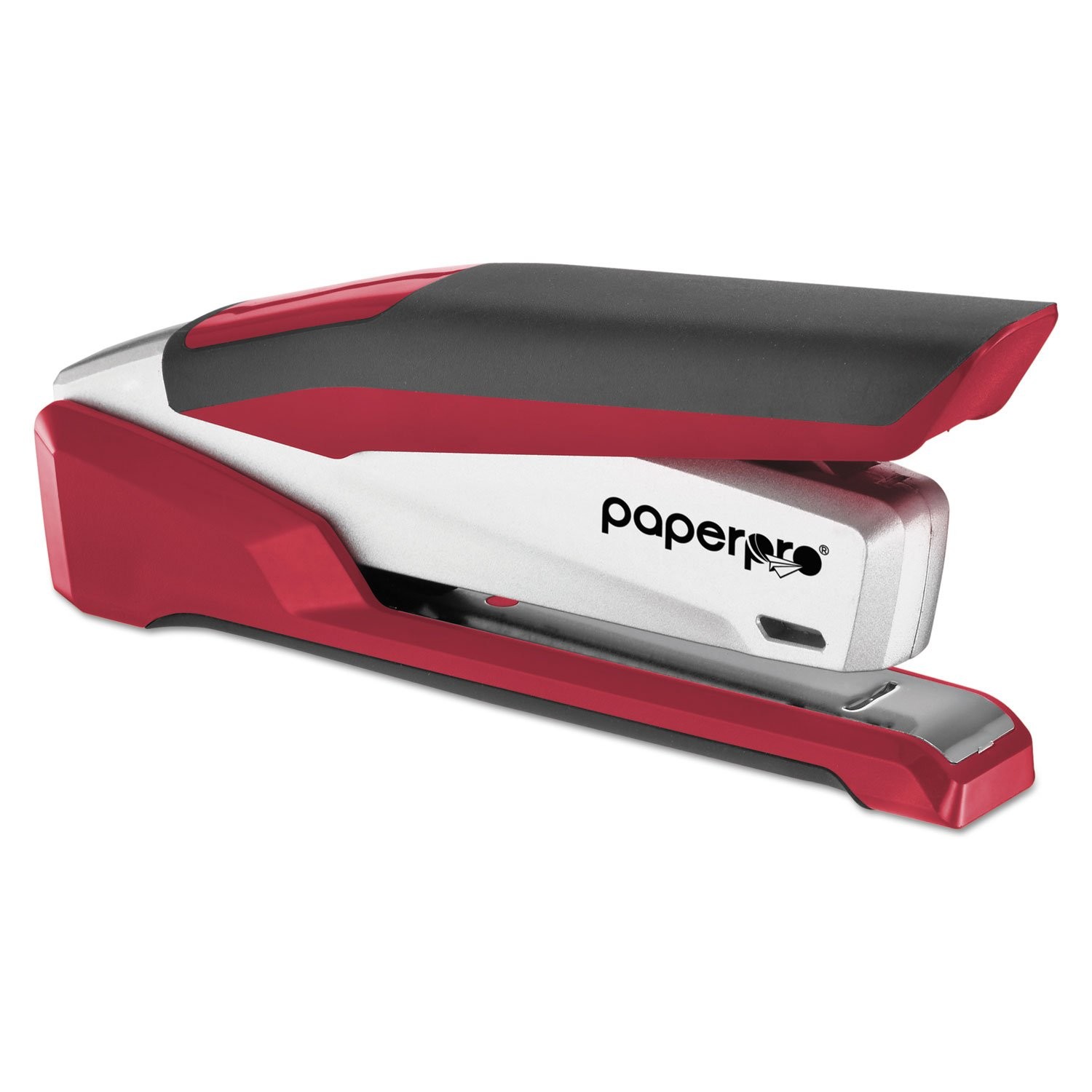 1117 inPOWER Premium Stapler, 28-Sheet Capacity, Red/Silver