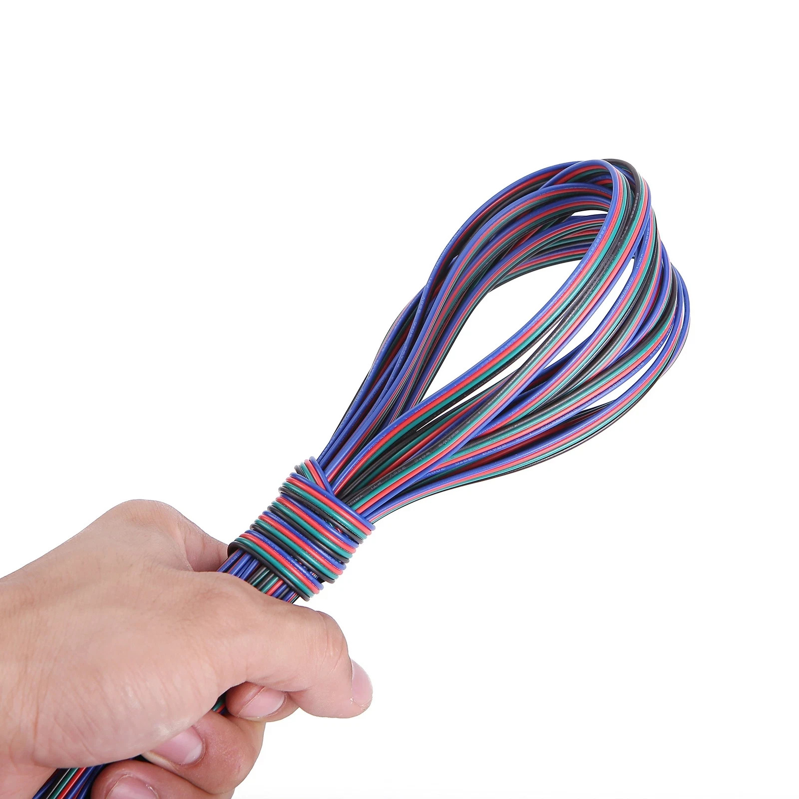 100ft30.5m 22 Awg 4pin Rgb Wire Extension Cable With Spool Led Lights Wires St