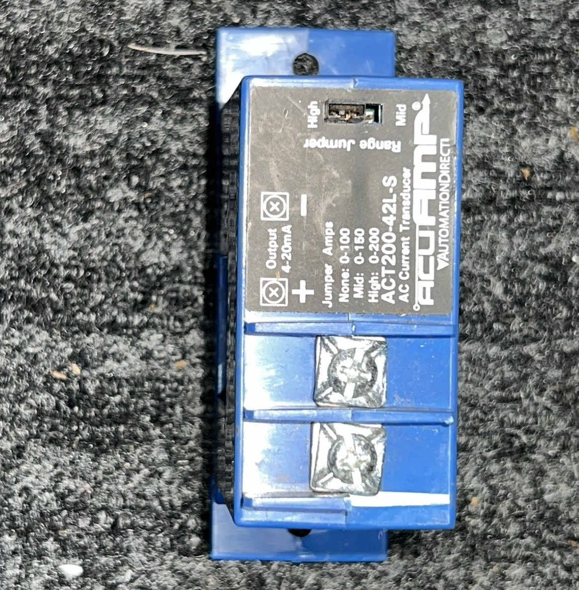 AcuAMP ACT200-42L-S AC Current Transducer 4-20mA Analog Panel Mount