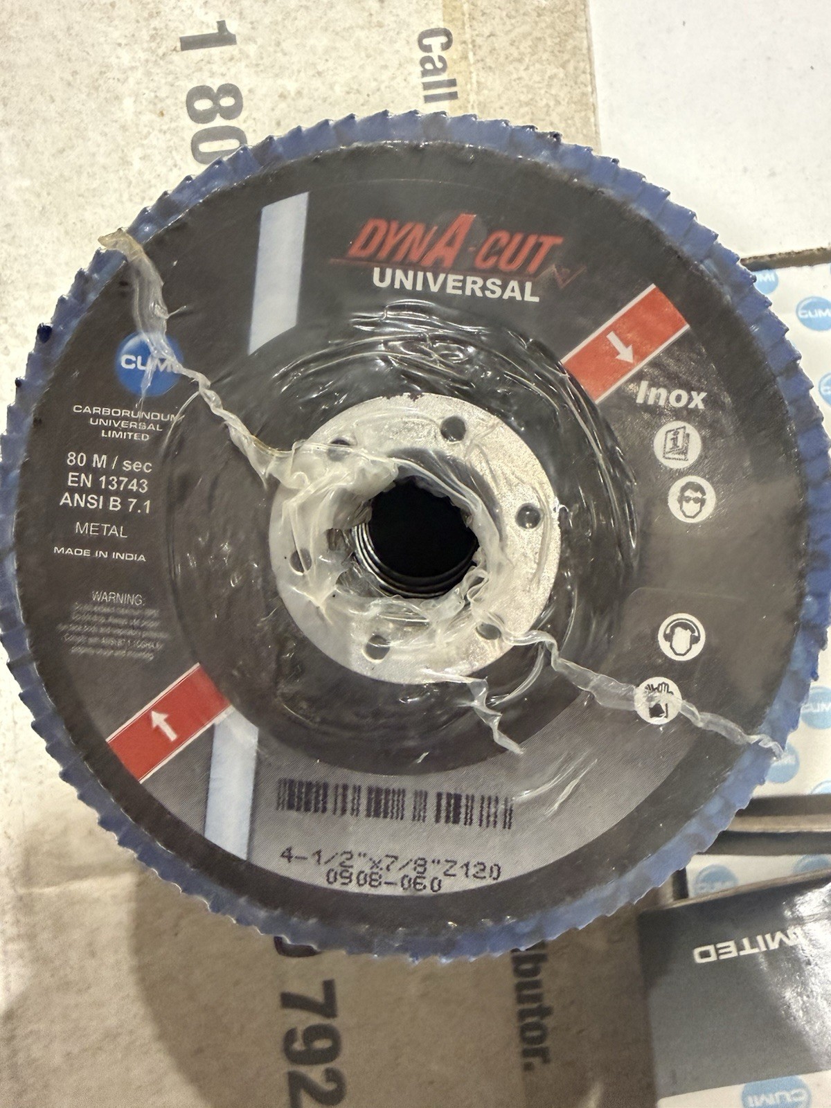 Aluminum Oxide Flap Disc 4.5″ x 7/8-Inch, 120 Grit, for Angle Grinder 10 Pack