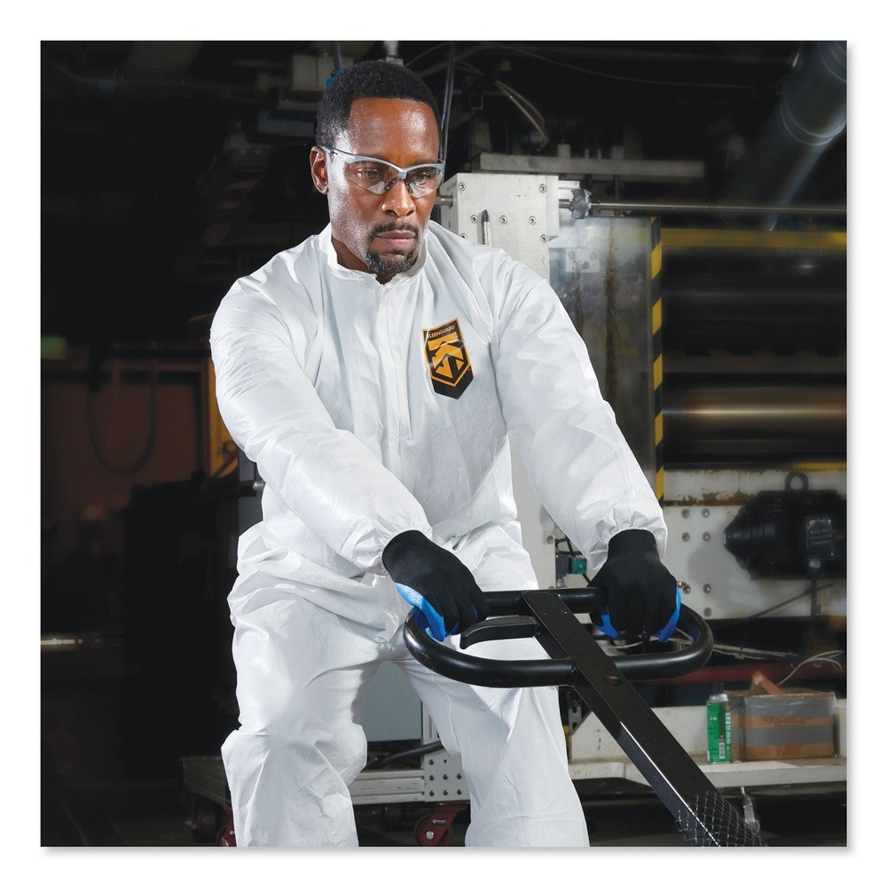 KleenGuard 44315 A40 Elastic-Cuff and Ankles Coveralls – 2XL, White (25/CT) New
