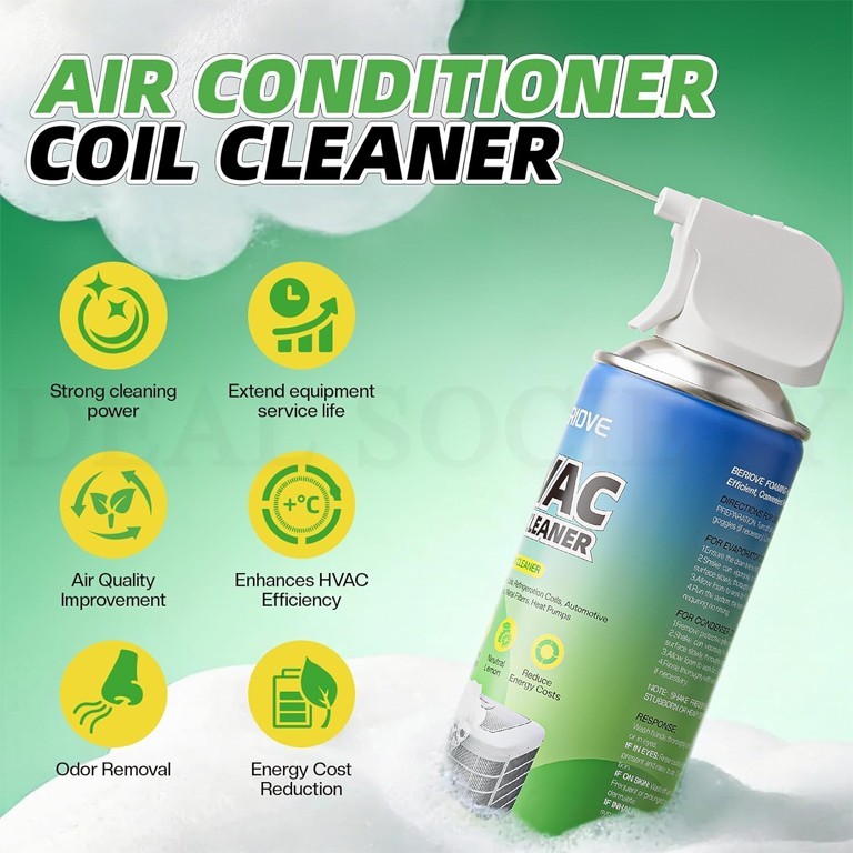 BERIOVE Foaming HVAC Coil Cleaner Professional High-Efficiency 19oz Lot of 3