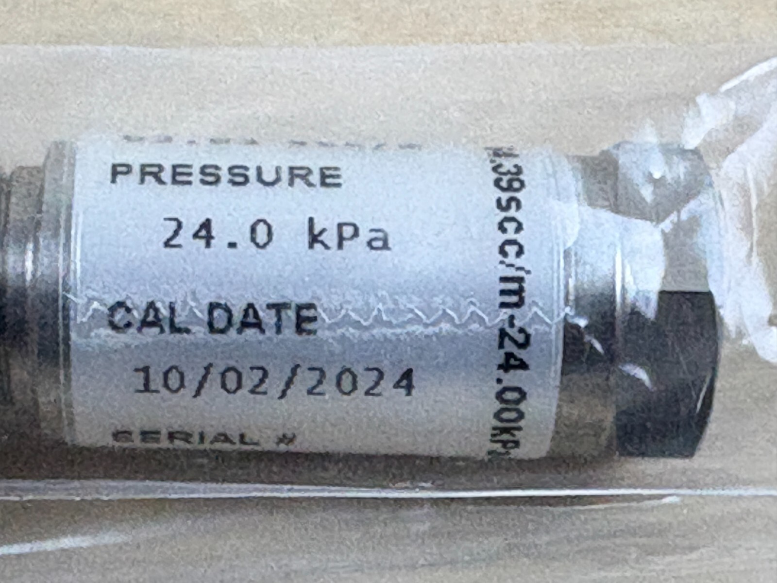 Cincinnati CTS Fixed Leak Orifice Standard, 64.83 scc/m @ 24.0 kPa, 520-64.39