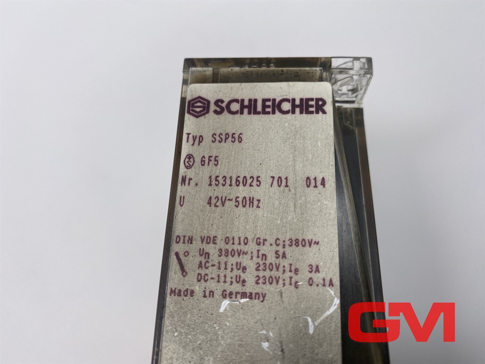 Schleicher Safety Switch Relay SSP 56 42V 50Hz 15316025