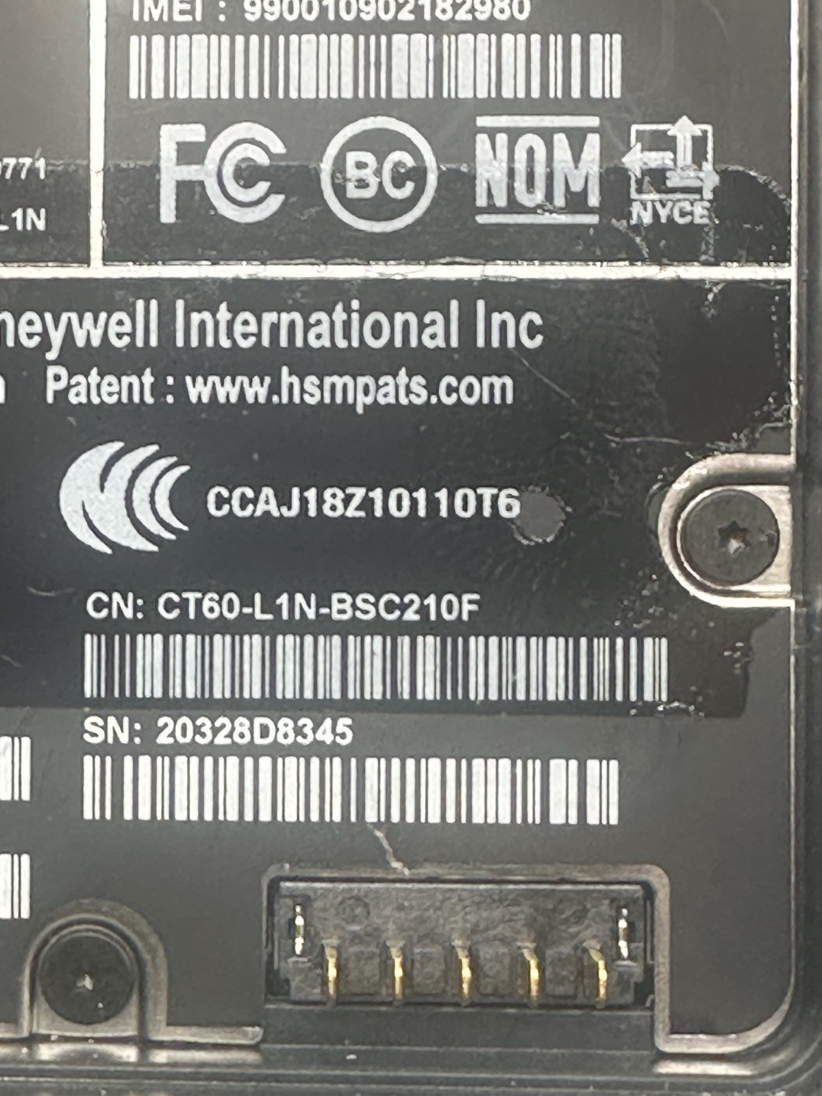 Honeywell Dolphin CT60 Android 13 Mobile Computer CT60-L1N-BSC210F w/ Battery