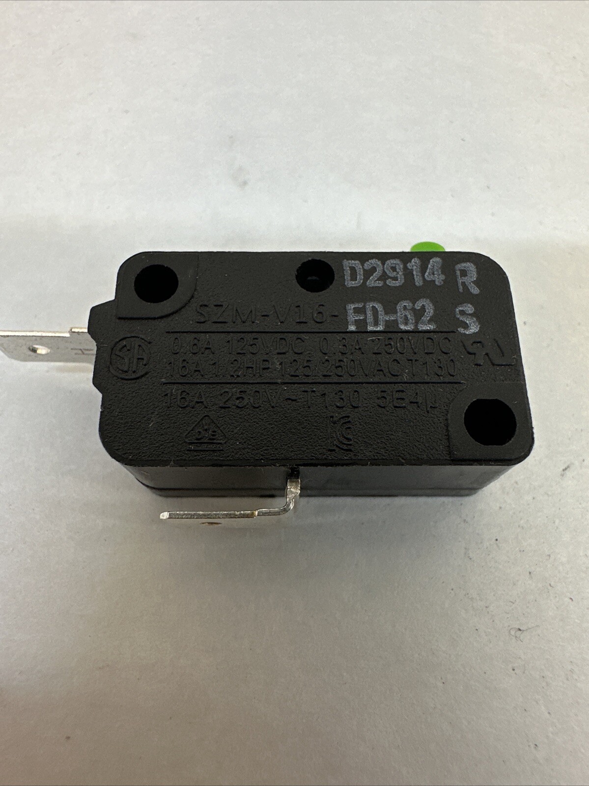 Manufacturer Approved Replacement Starion SZM-V16-FD62 Micro Switch NC Contact