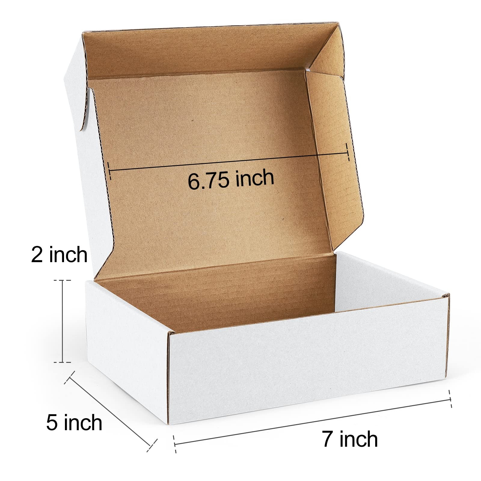 Small Shipping Boxes 7x5x2 Corrugated 25 Pack