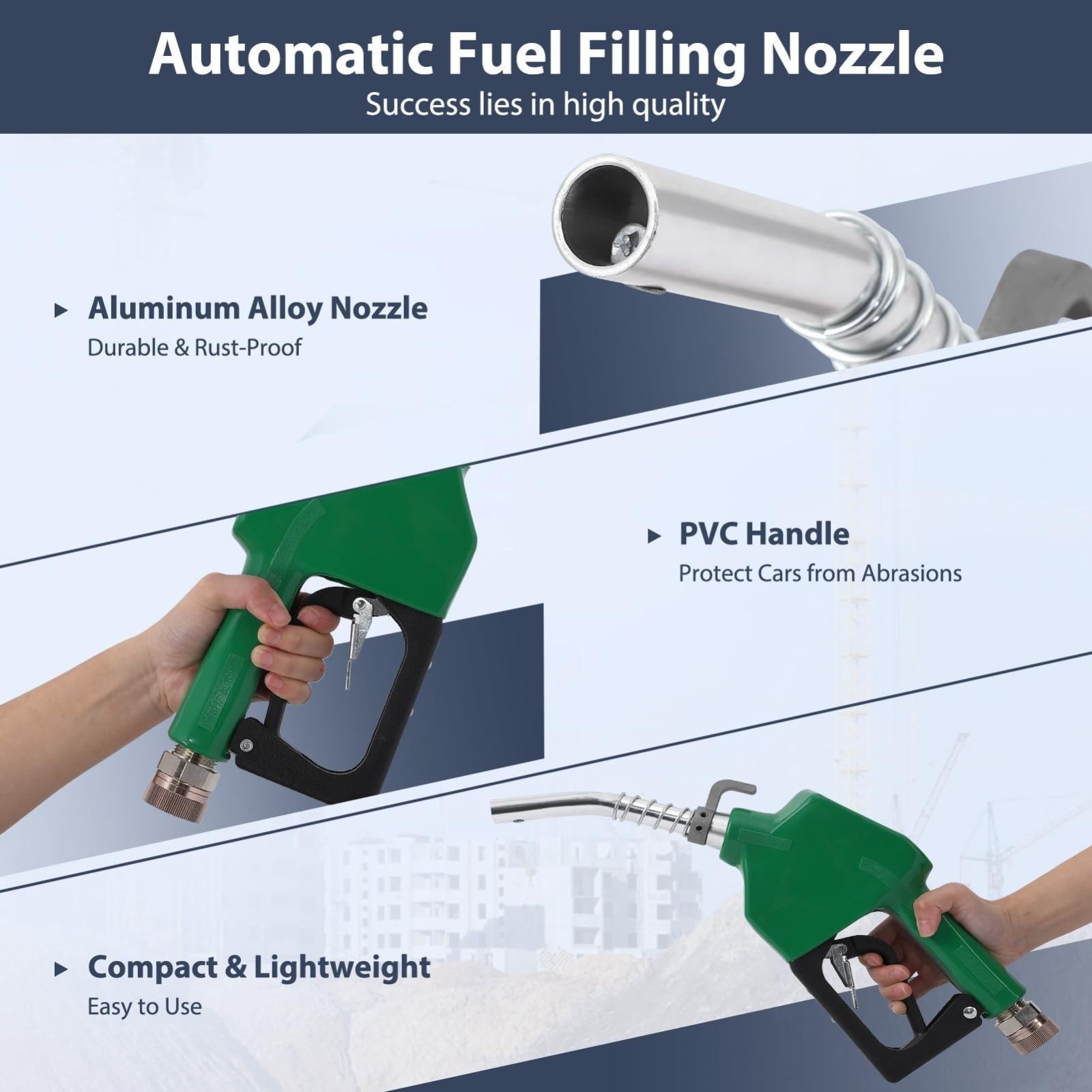 3/4 inch Automatic Fuel Nozzle Self-sealing Diesel Transfer Nozzle Auto Shut Off