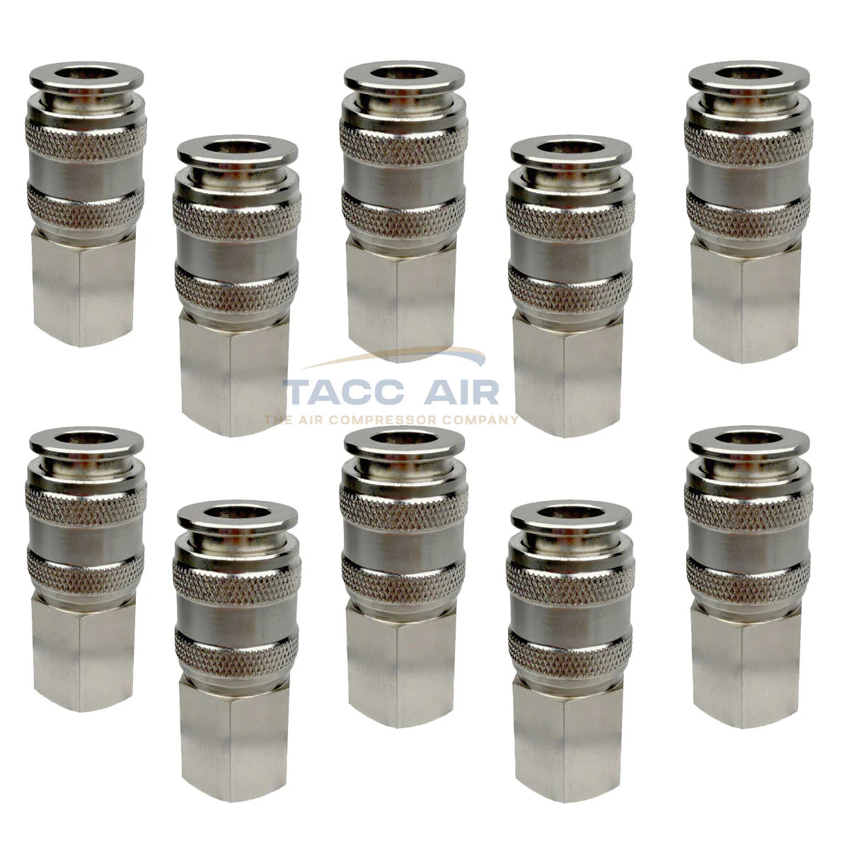 10 Pack Universal 1/4″ Female NPT Air Compressor Hose Quick Connect Couplers