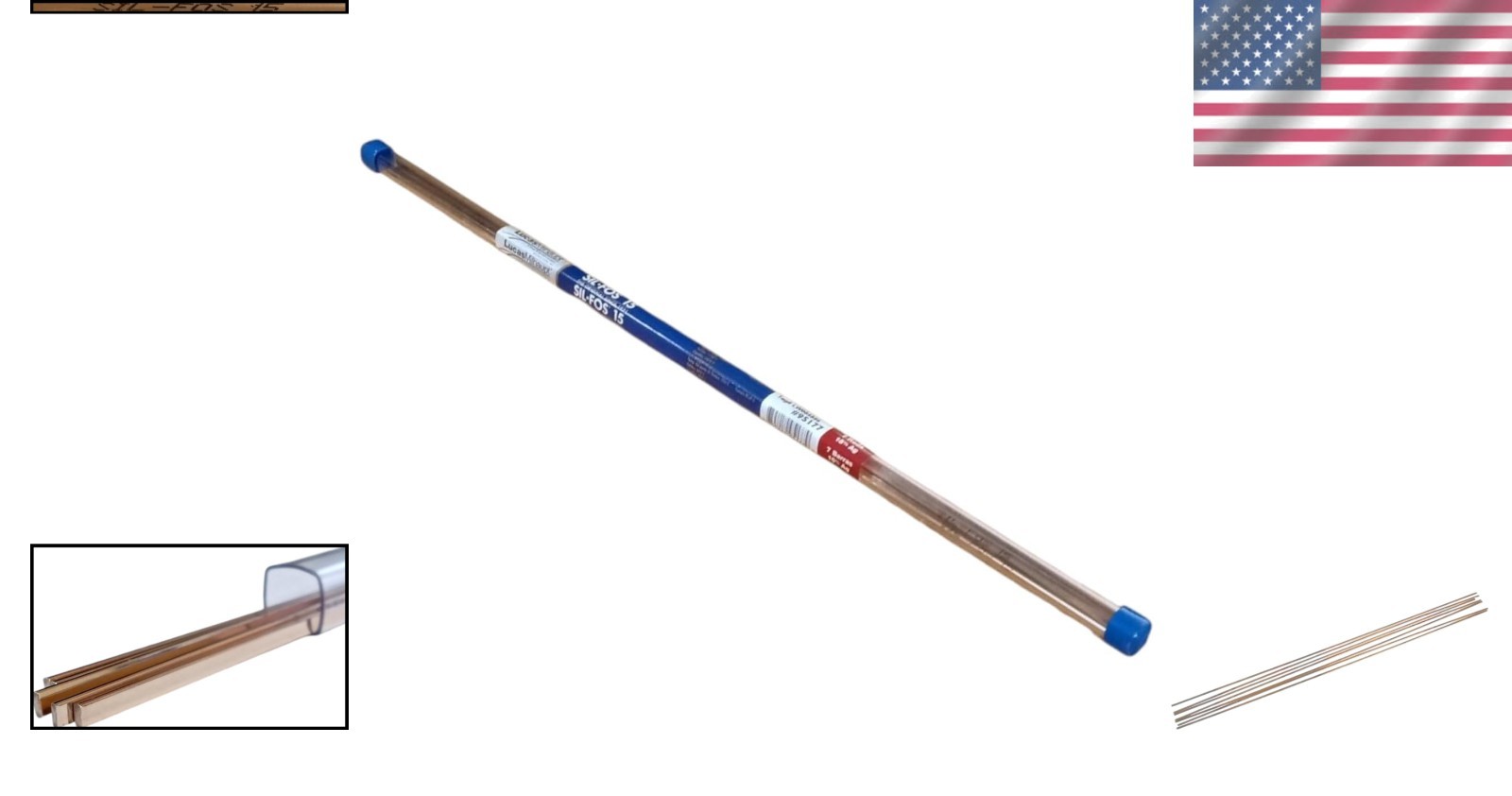 High-Quality 15% Silver Phos-Copper Alloy Solder – 7 Sticks for Professionals