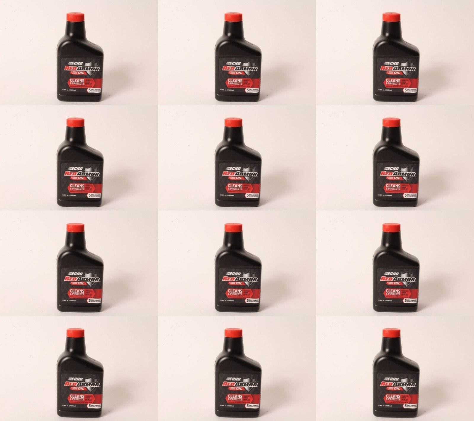 12 PK Echo 6550005 Red Armor 12.8 oz 2-Cycle Oil Blend Mix for 5 Gallons 50:1