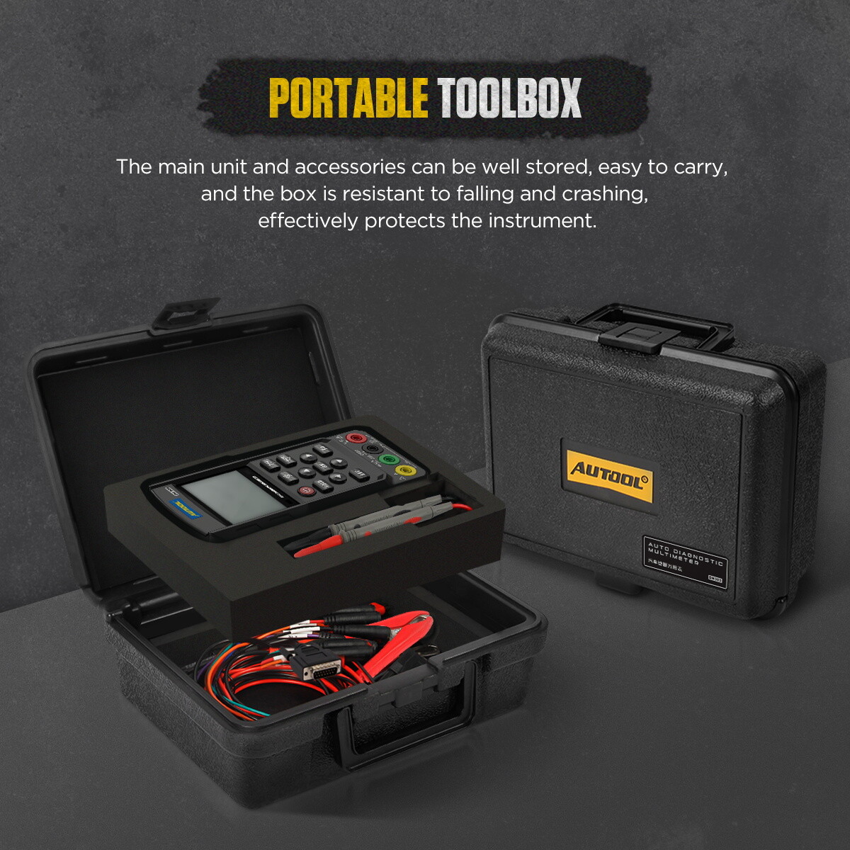Automotive Diagnostic Multimeter Oscilloscope AC/DC Voltage Amp Ohm K/CAN Tester