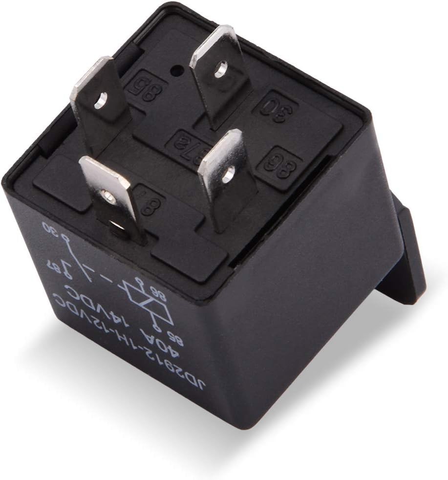 Compact 4-Pin SPST Relay 12V 40A – Ideal for Your Vehicle, 2 Relays Included