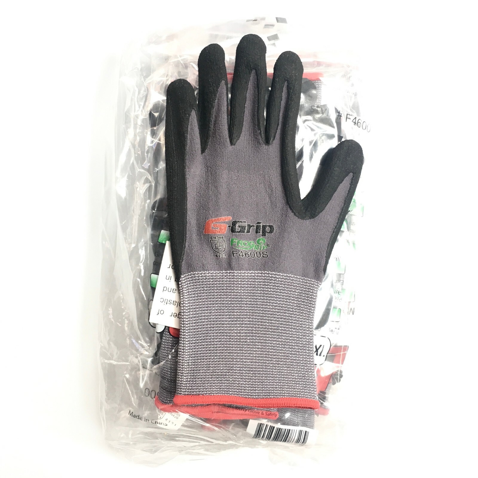 24 PAIRS Work Gloves Liberty G-Grip Foam Nitrile Micro Foam-Palm Coated F4600