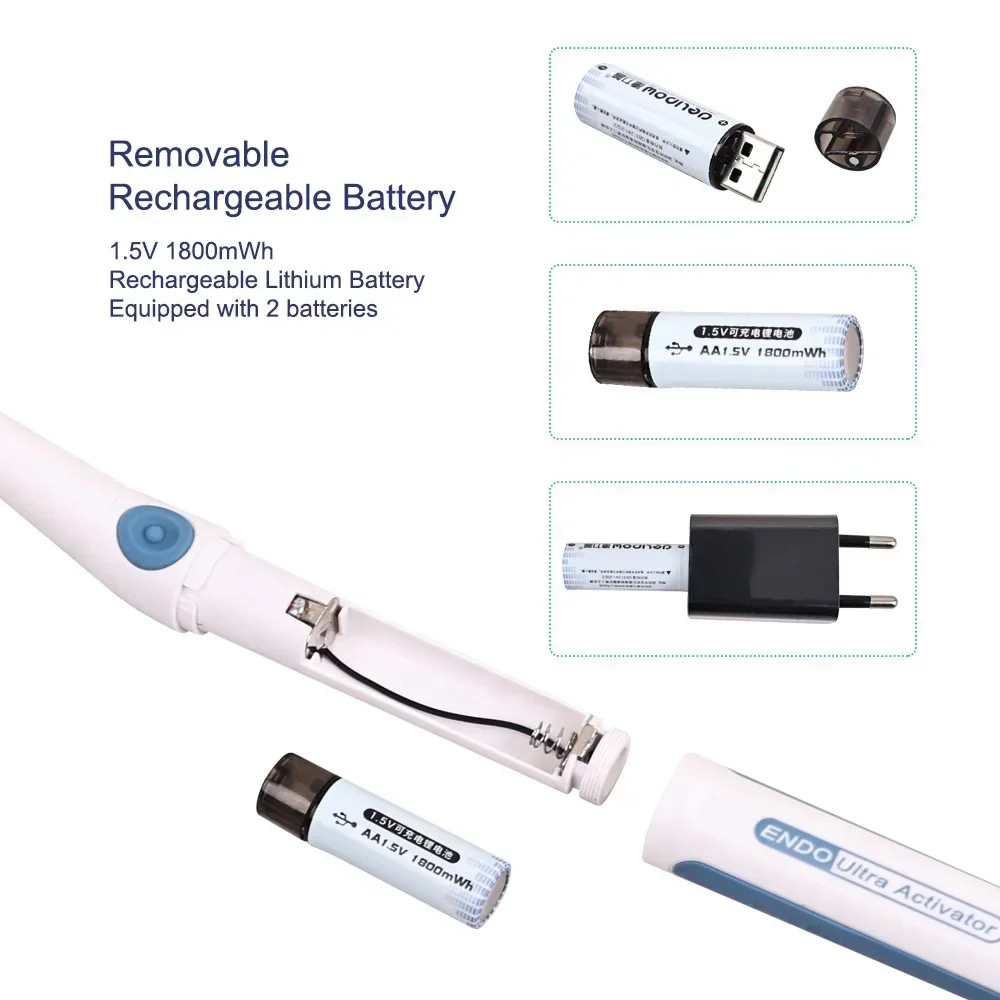 Dental Endo Activator Endodontic Root Ultrasonic Irrigator Root Canal+60pcs Tips