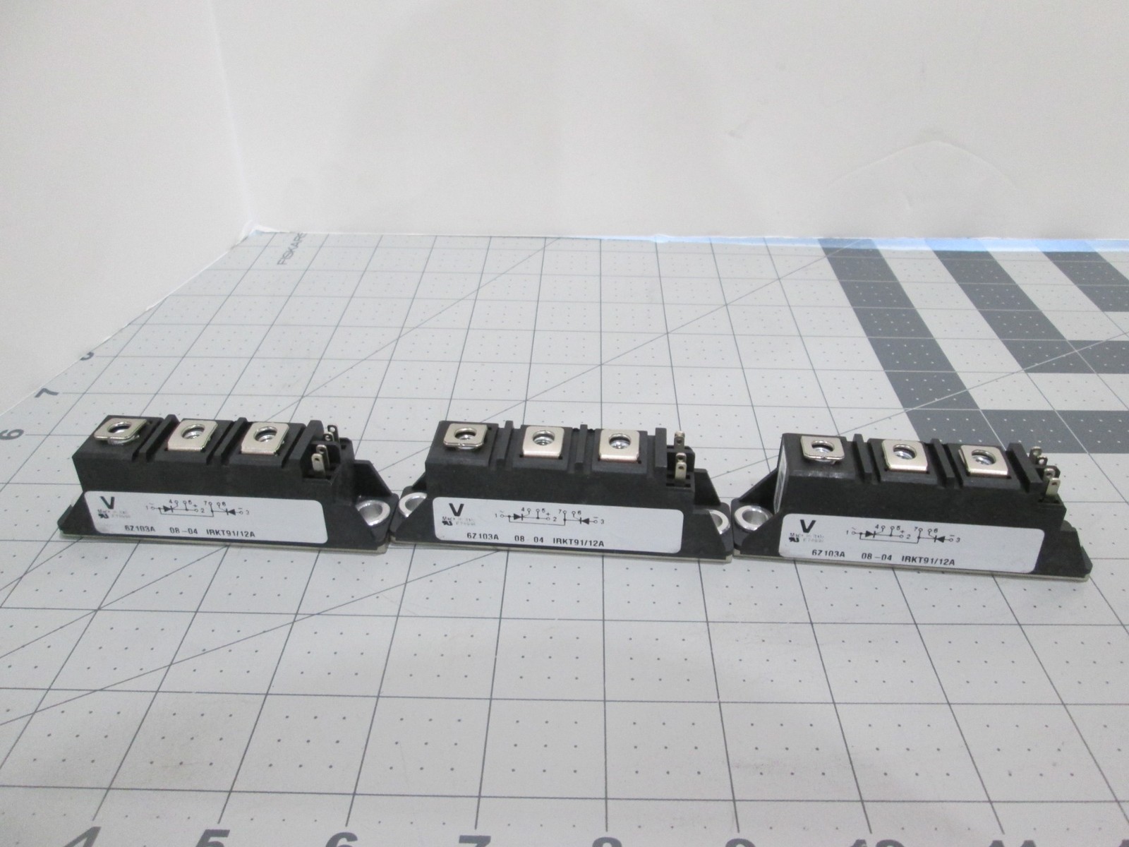 Vishay, IRKT91/12A, Power Module Supply, Used, Lot of 3