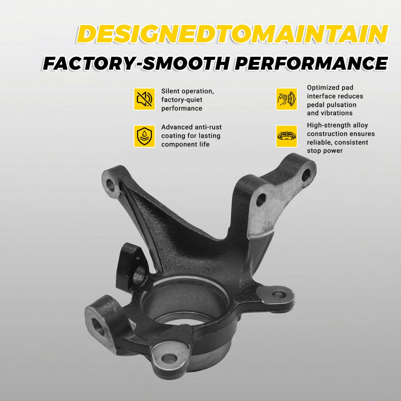 Front Left Steering Knuckle 2001-2006 Hyundai Elantra 517152D010 HD ABS