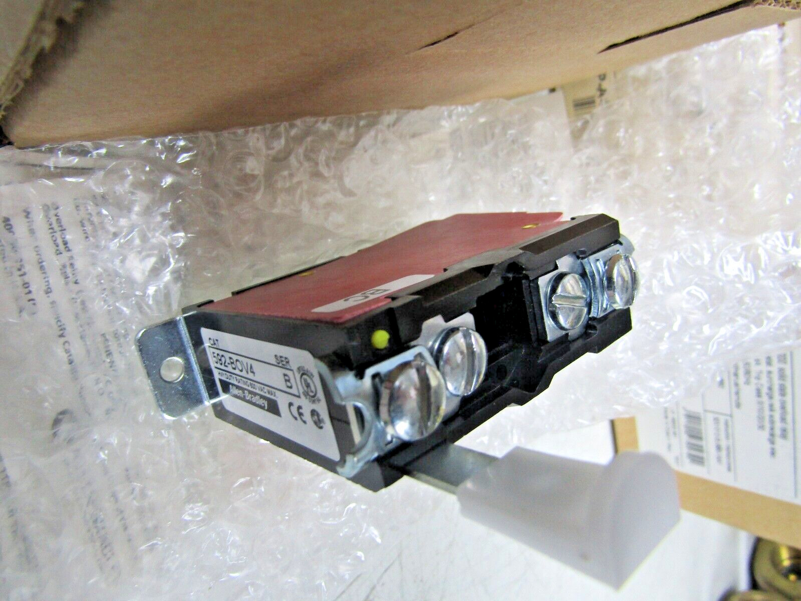 🔥NEW ALLEN BRADLEY 592 MANUAL RESET OVERLOAD RELAY 592-BOV4 600 VAC SERIES B