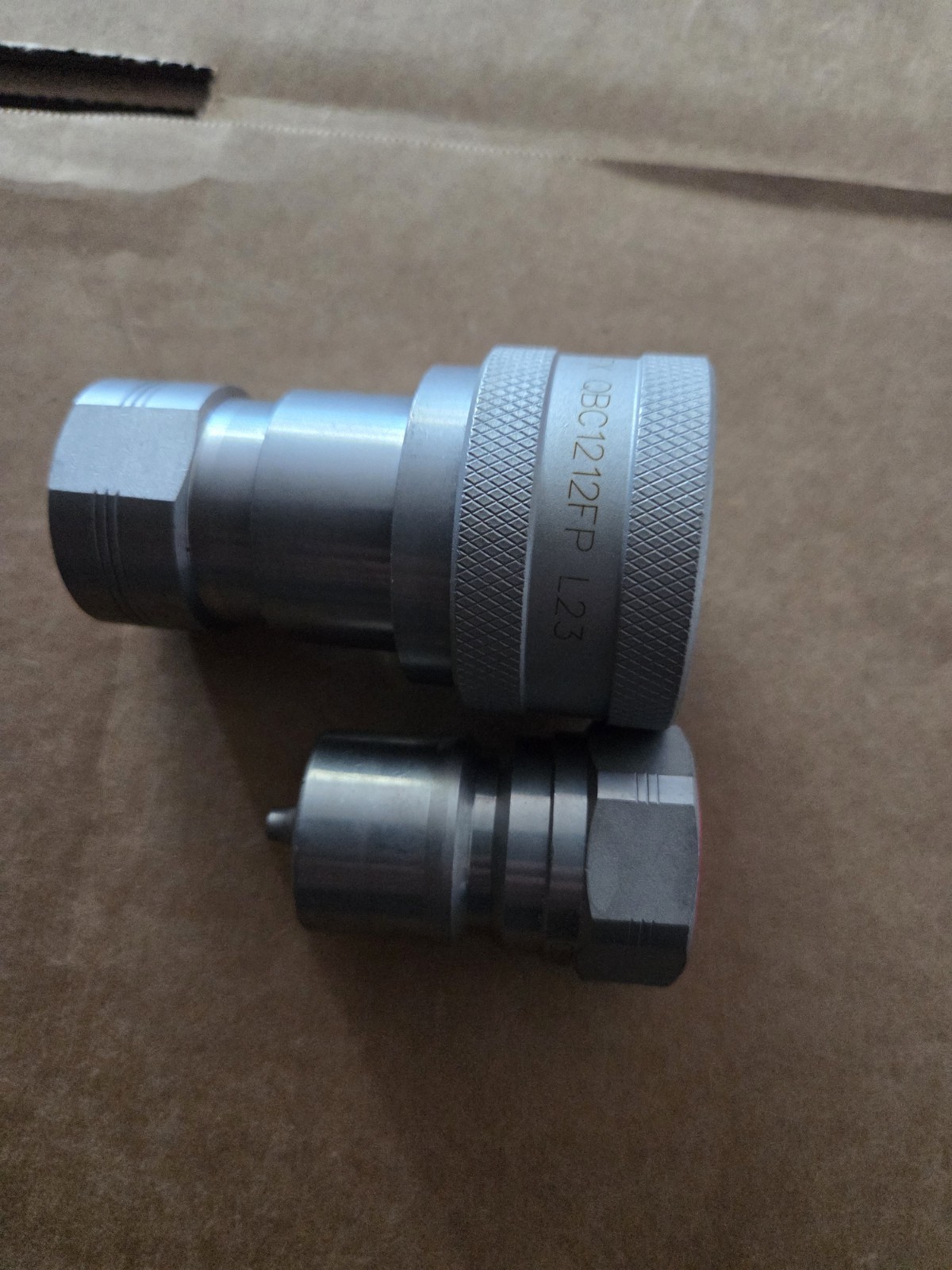 1 set 3/4″ ISO 7241-1 B Hydraulic Hose Quick Disconnect Couplers