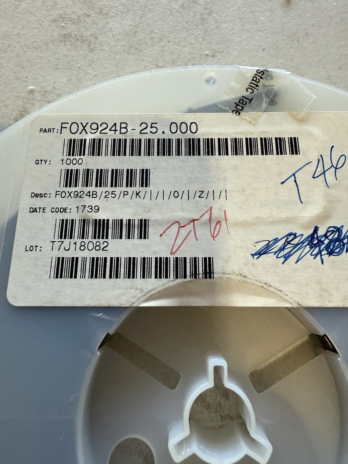 TCXO OSCILLATORS FOX924-25.000 Mhz(20 Pcs)