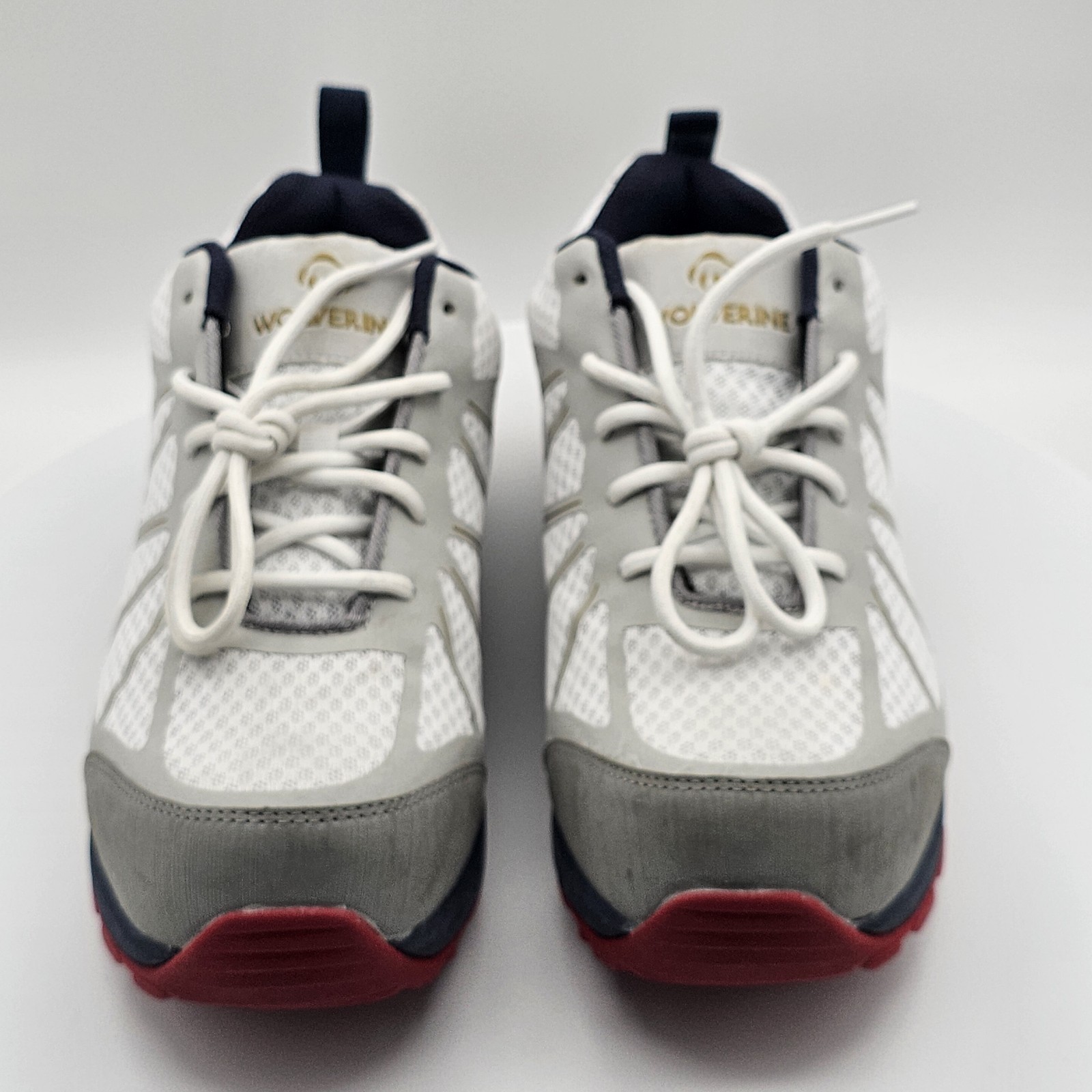 Wolverine Amherst II CarbonMAX Gray Blue Red Mens 8.5 Composite Toe Work Shoes