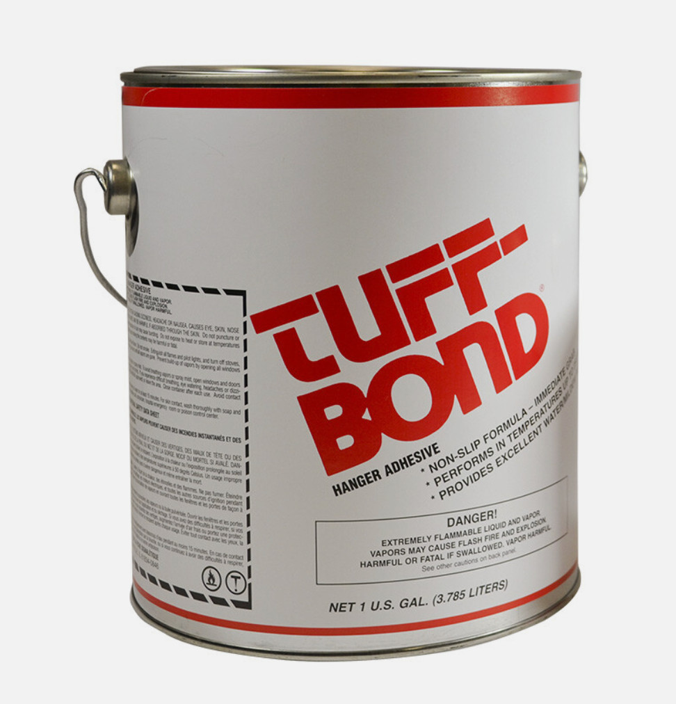 Tuff-Bond Insulation Hanger, Pin, Adhesive, Water Resistant Temp. Range 30-250 F