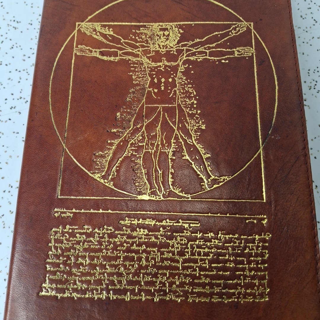 Leonardo da Vinci Vitruvian Man Leather Journal Notebook (Made In India) B&N