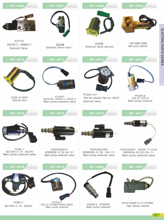 Solenoid 894453-3411 8-94453341-0 MV1-58 for 4JG1 4JG2 6BG1 6BB1 5819100250