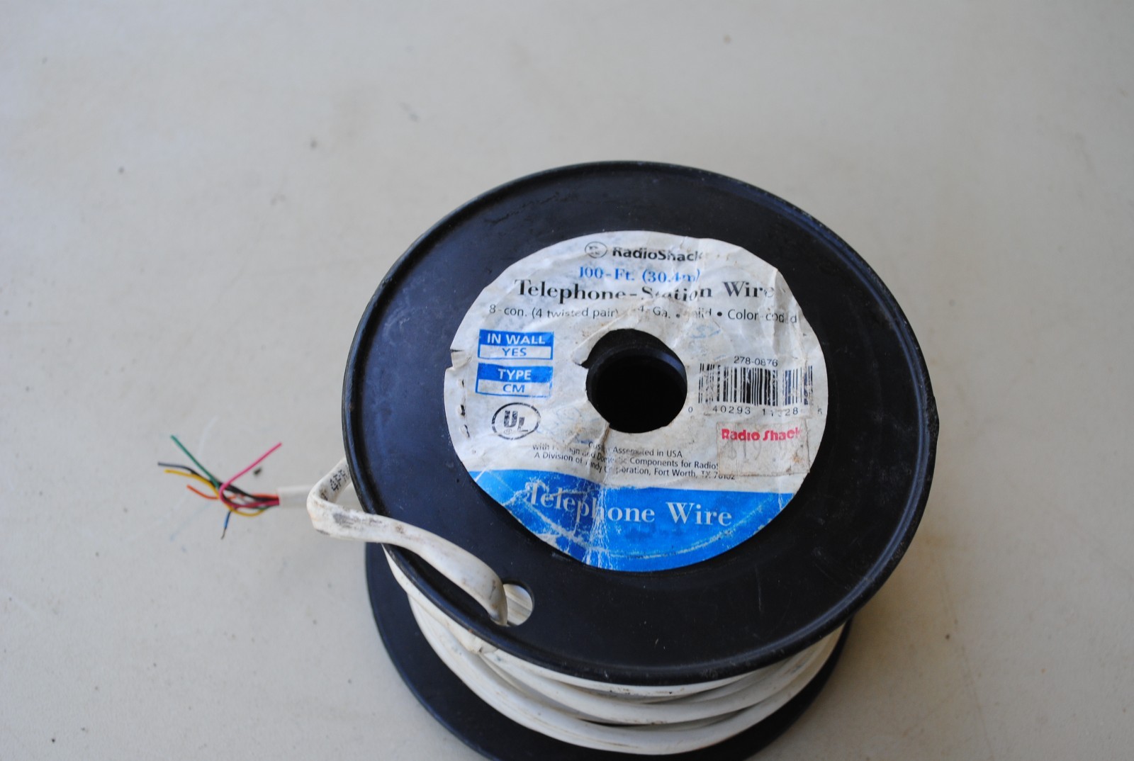 RadioShack 14 Gauge 4 Twisted TELEPHONE WIRE 75+ Feet FREE SHIPPING