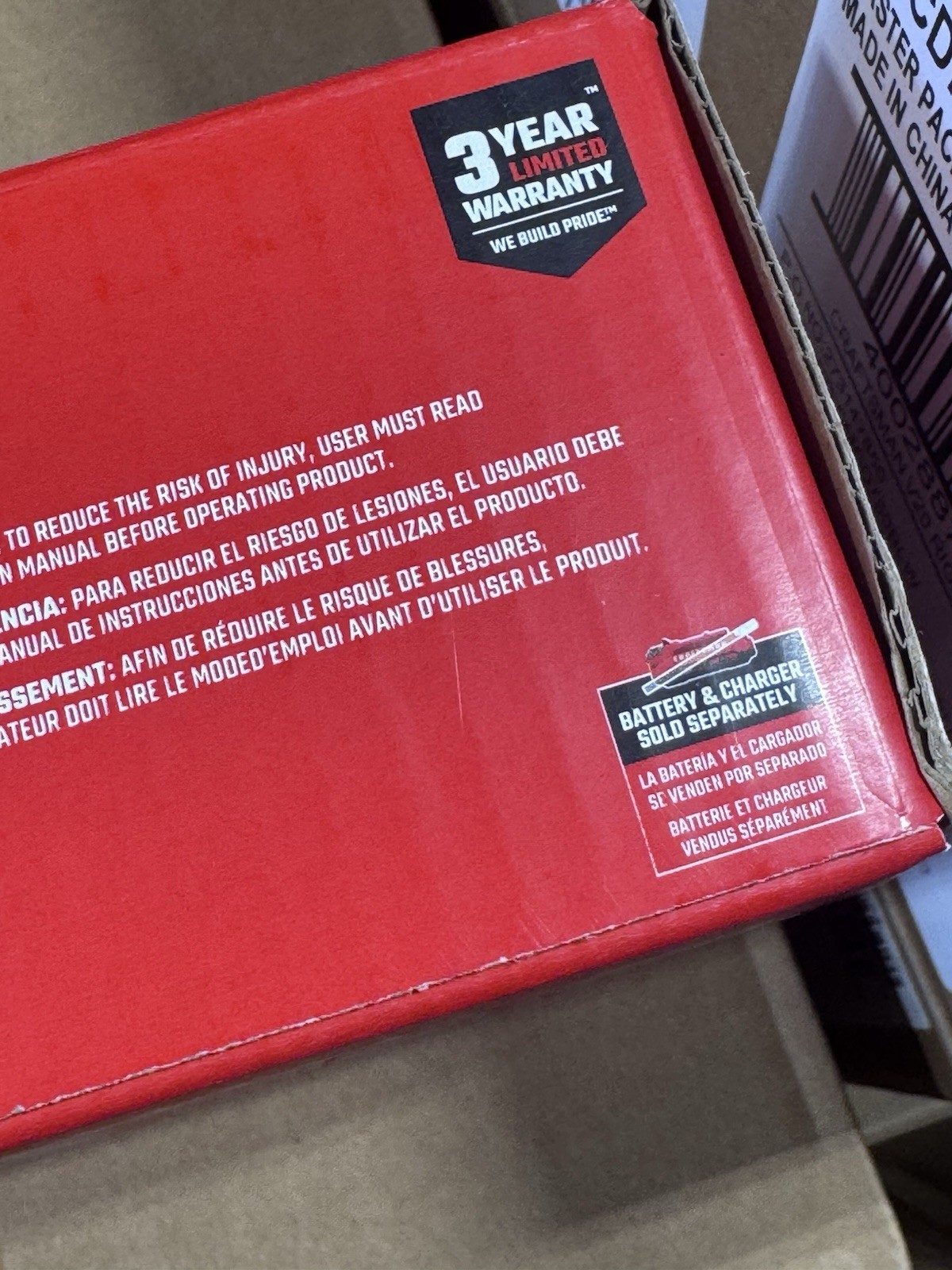 Craftsman V20 Cordless 3/8-Inch Right Angle Drill (Tool Only) CMCD750B – New