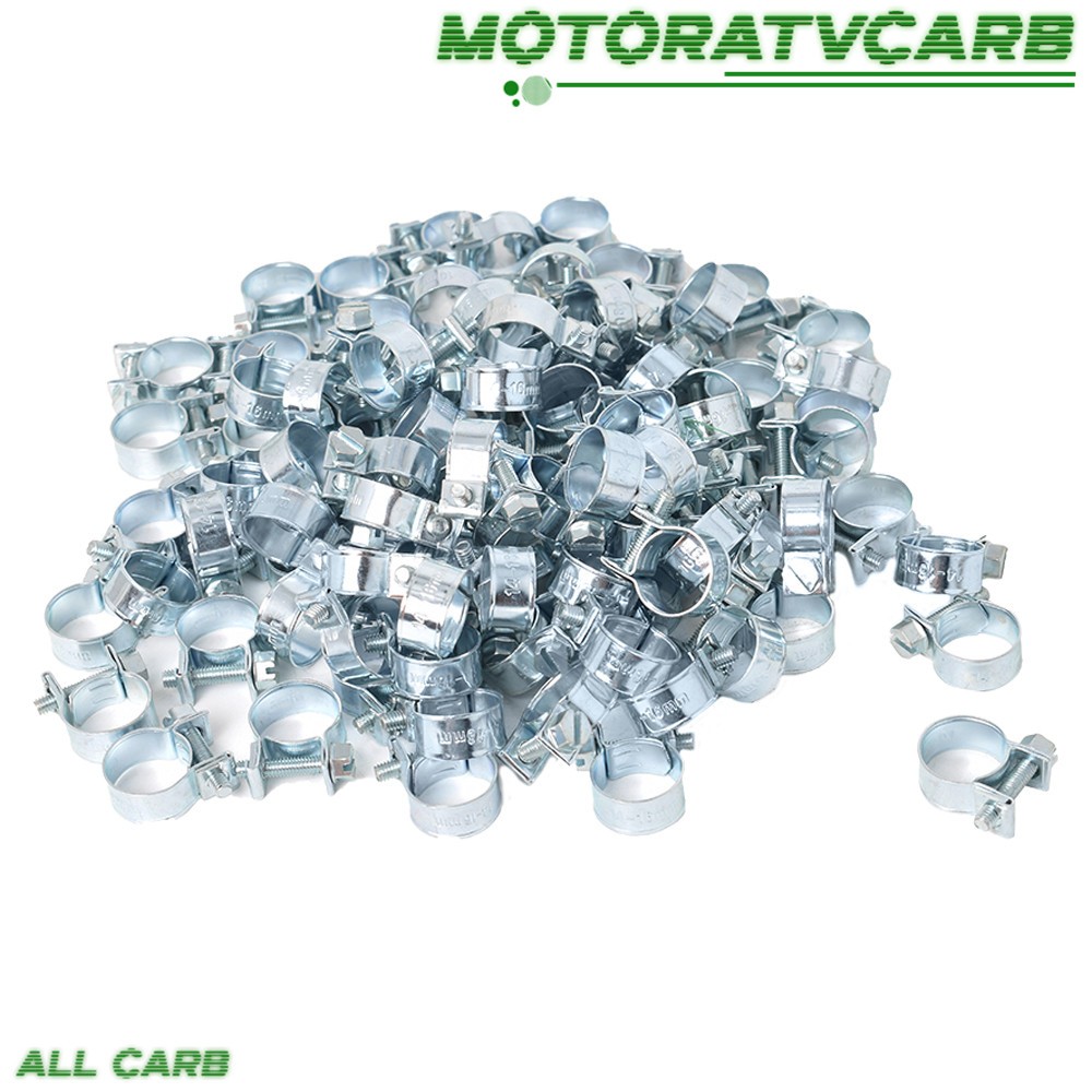 ALL-CARB 10Pcs 3/8″ Fuel Injection Hose Clamp / AUTO Fuel Clamps Fast Shipping