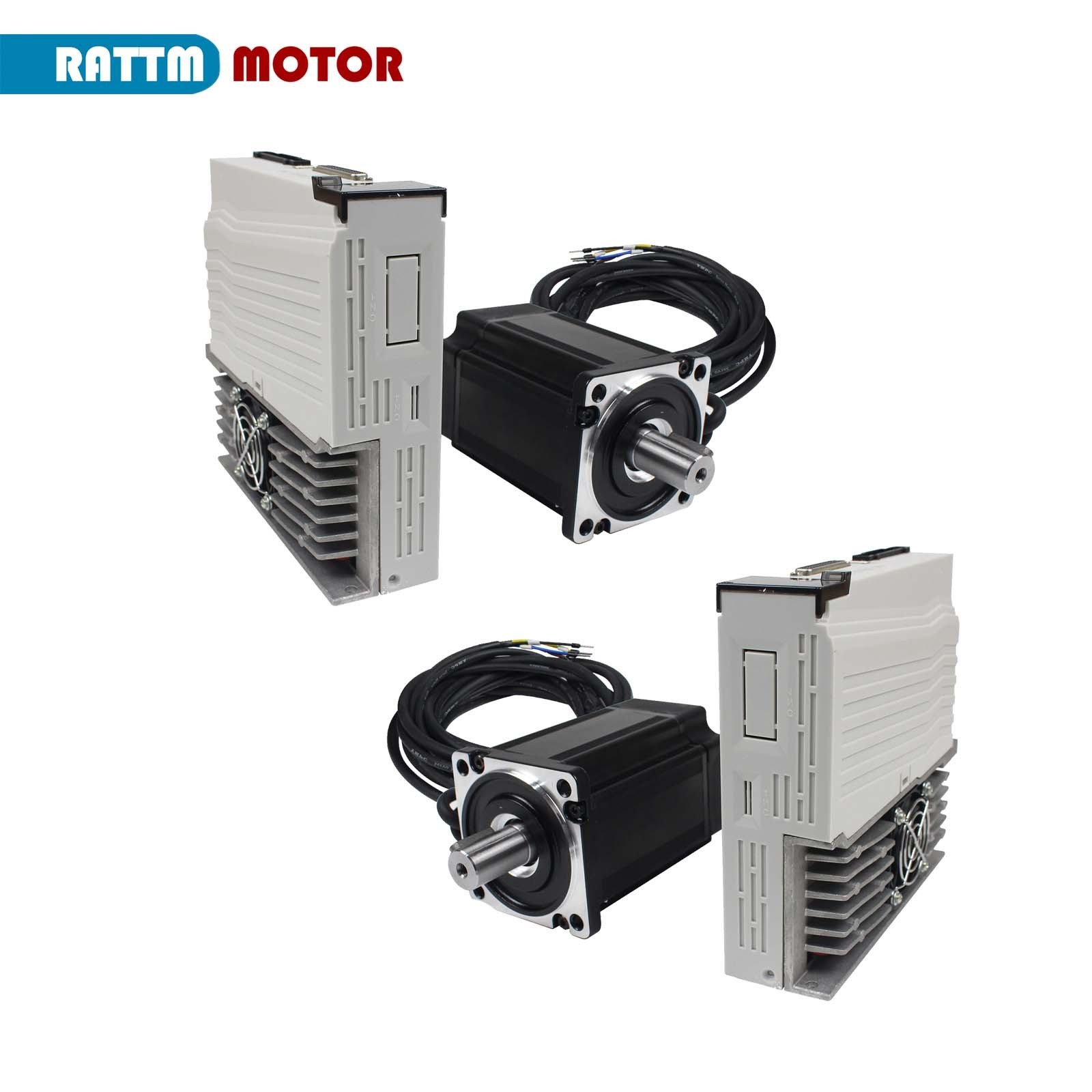 US SHIP】2SET Servo Motor Driver Kit 1000W 220V Servo Motor without Brake