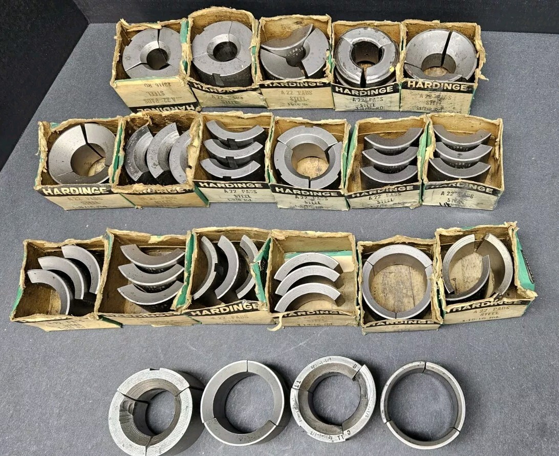 20pc HARDINGE A 22 Steel Collet Pads 13/16 To 2″ Balas W&S 2¼» Machinist Round