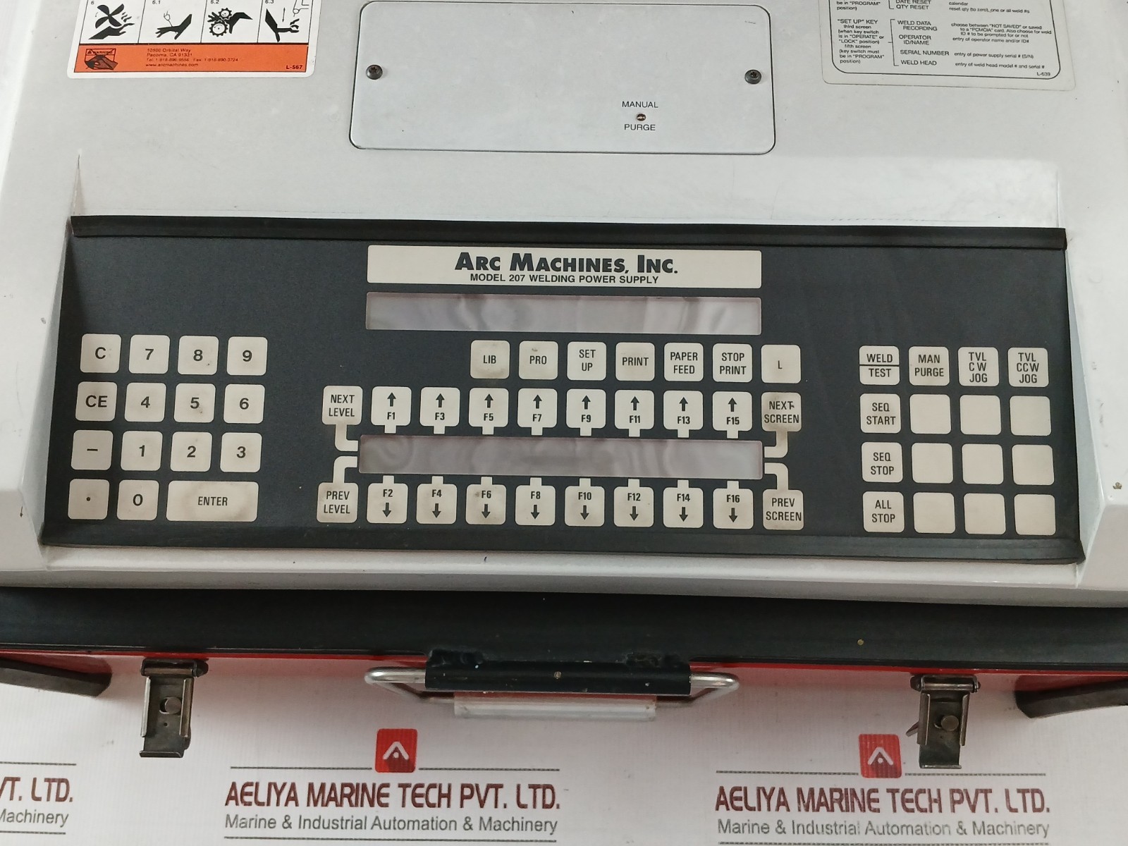 ARC MACHINES 207A Orbital Welder Power Supply 110V-220V AC 50/60 Hz 1 Phase