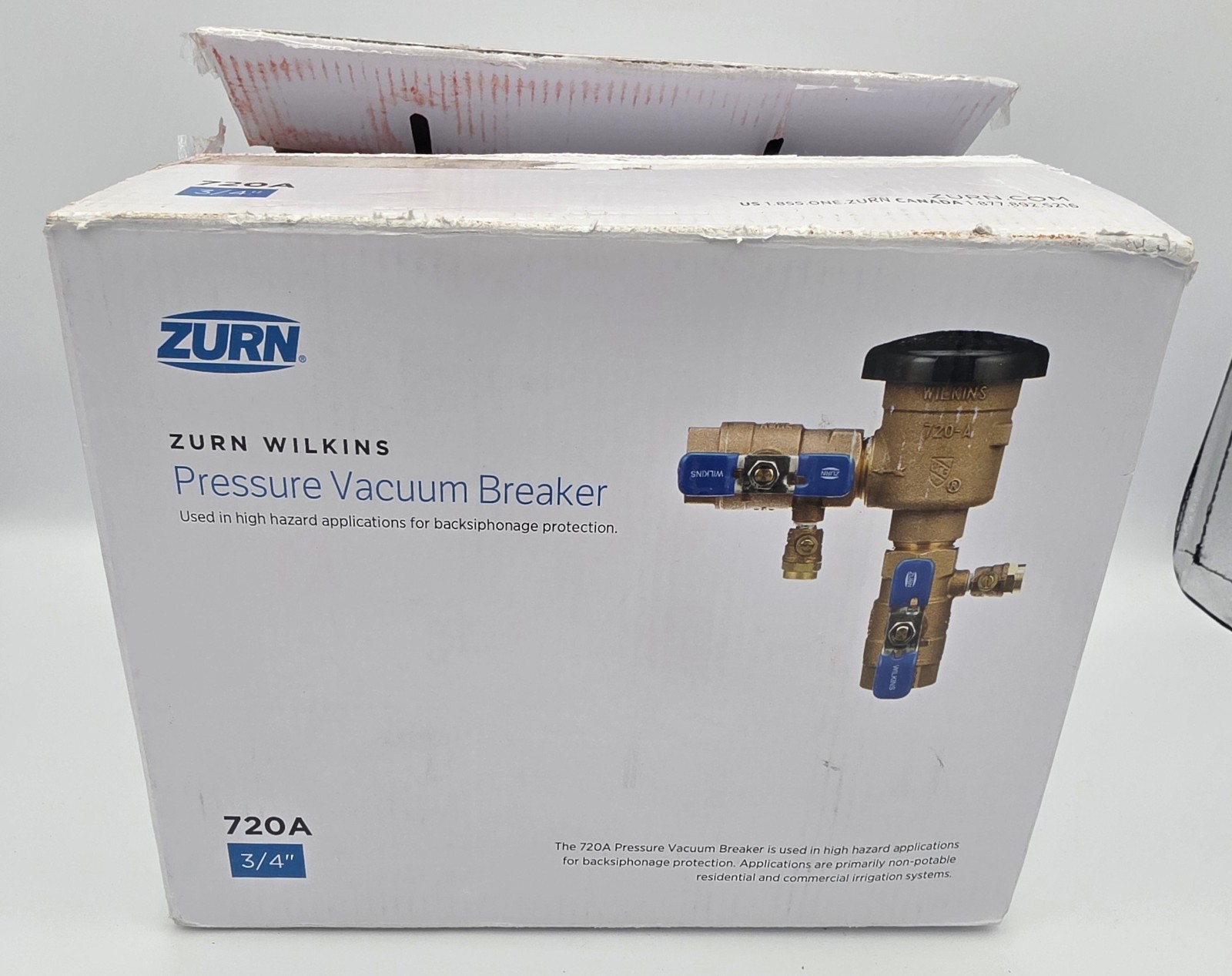 Zurn 34-720A Wilkins 3/4In. 150 PSI Pressure Vacuum Breaker