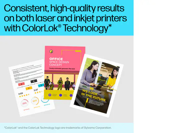 HP 40-lb Heavyweight Project Paper | 250 Sheets | Letter | 8.5 x 11 in