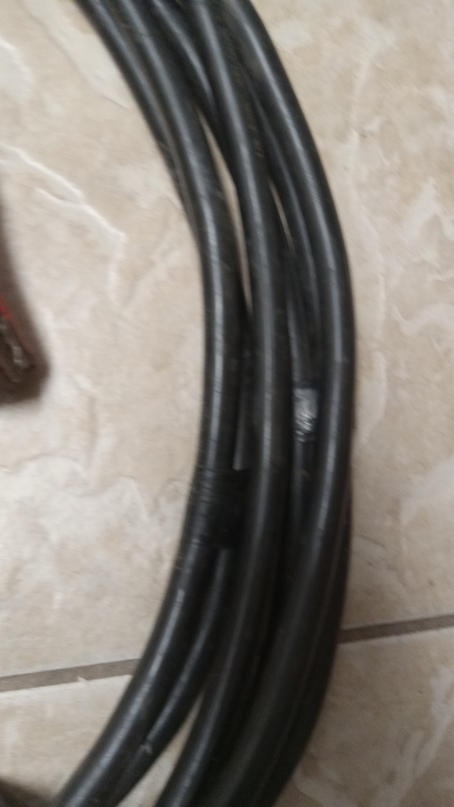 1/0 AWG Heavy Duty Heavy Gauge Welding Wire Set Of Cables Used 16 Foot