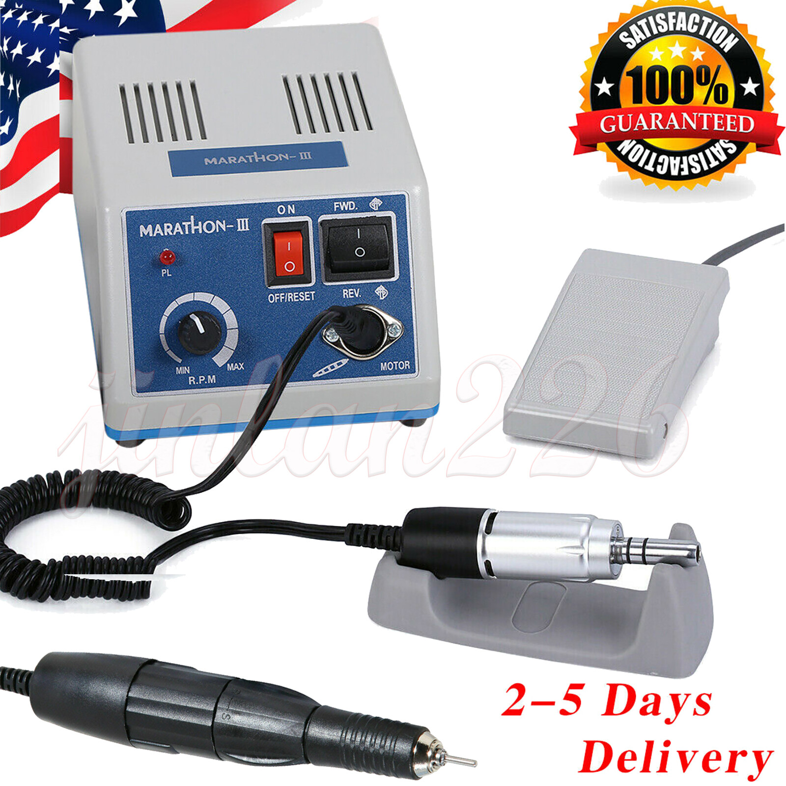 Dental Lab Marathon III Micromotor Polishing M3 / 35K RPM Handpiece Jewelry /Kit