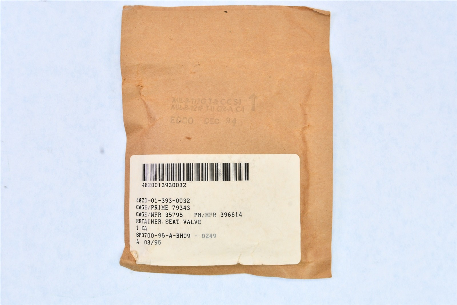 Leslie Control Valve Seat Retainer 4820‑01‑393‑0032 Nickel Alloy 2.500‑in Valve