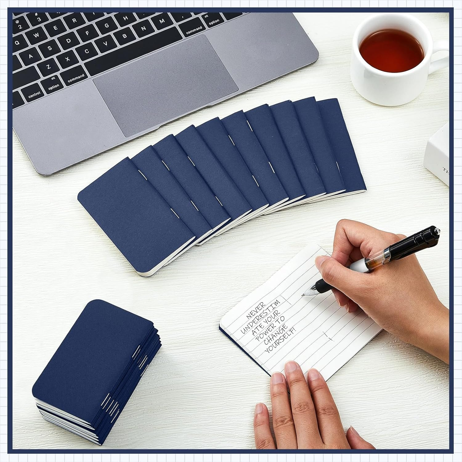 Outus 15 Pcs Mini Pocket Notebook 2.5″ X 4″ Small Journal Kraft Paper Notepads B