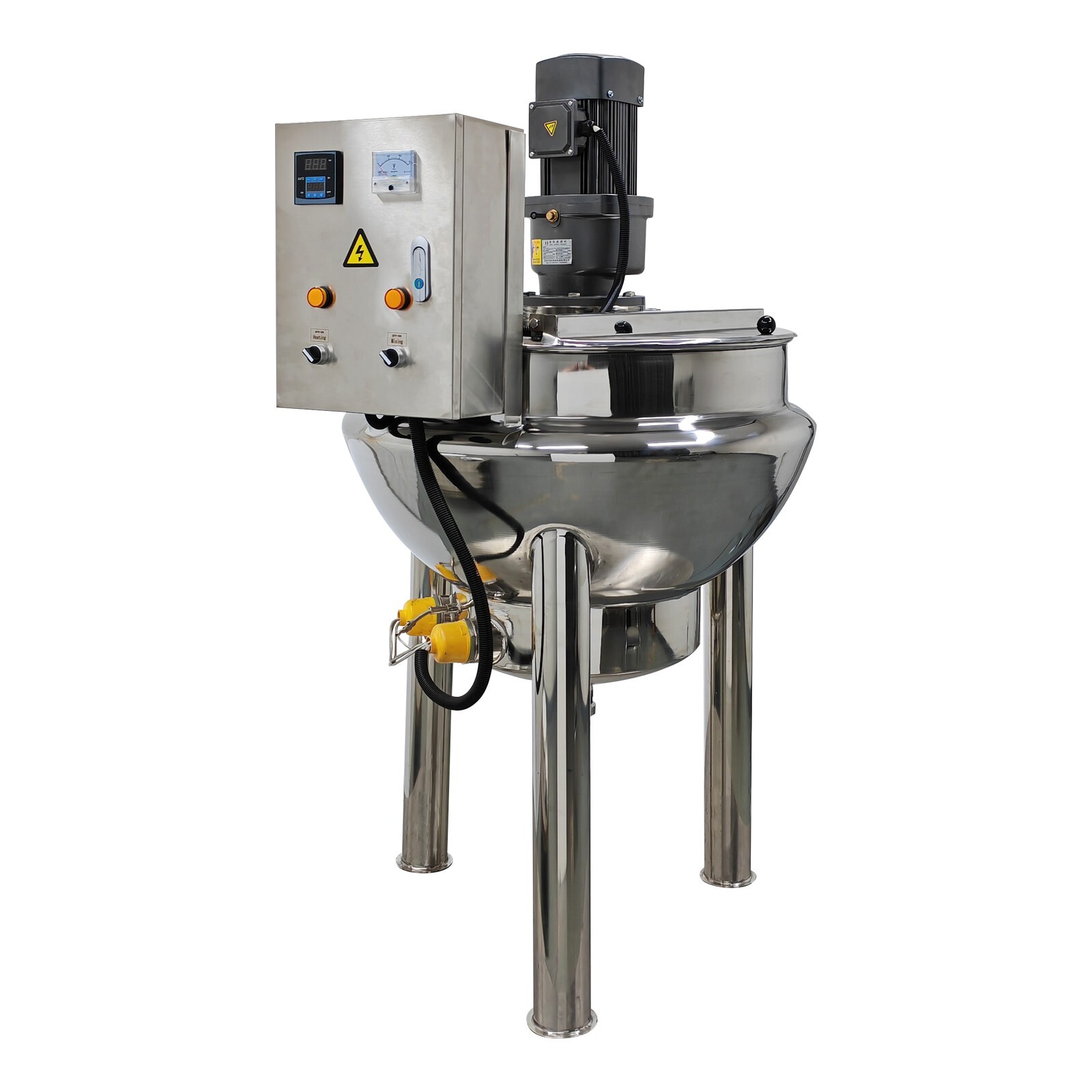 220V Jacketed Kettel Commercial Sandwich Pot Scraper100L 26.5Gal 27.6*18.1in Pot