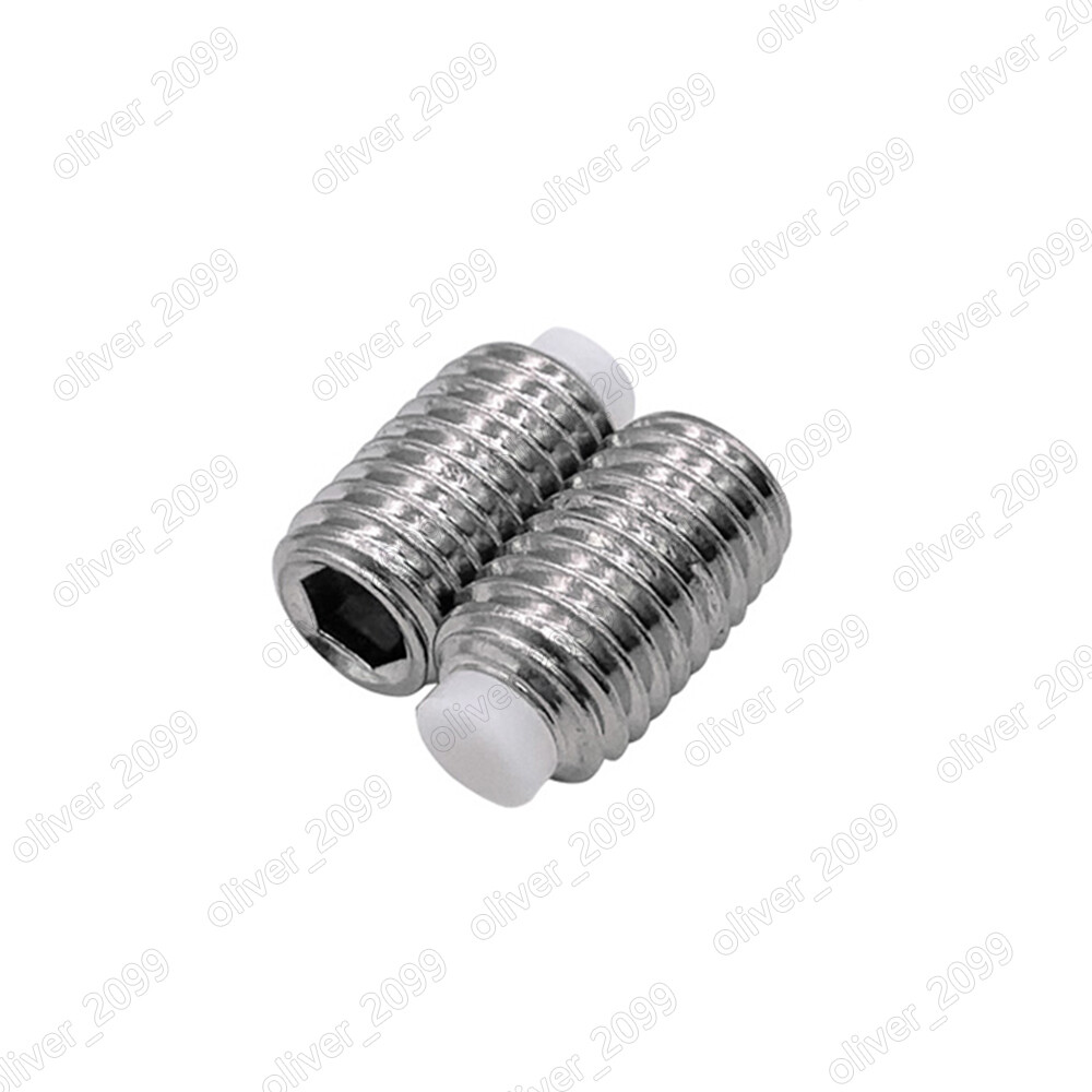 304 Stainless Steel Hexagon Socket Set Screw With Nylon Dog Point M3 M4 M5-M12