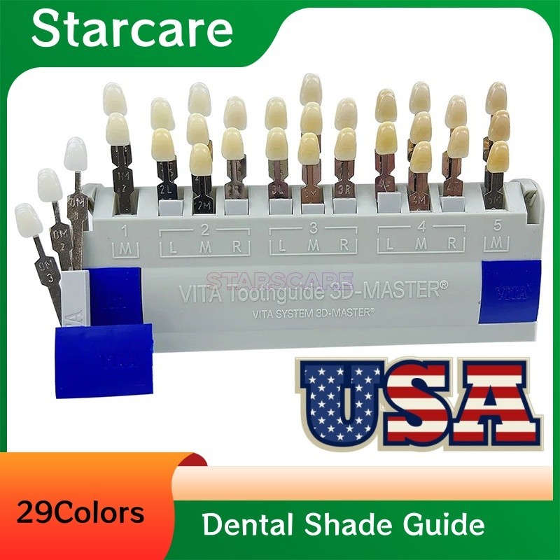 Dental Resin Toothguide VITA 3D Master with Bleached Shade Guide 29 Colors USA