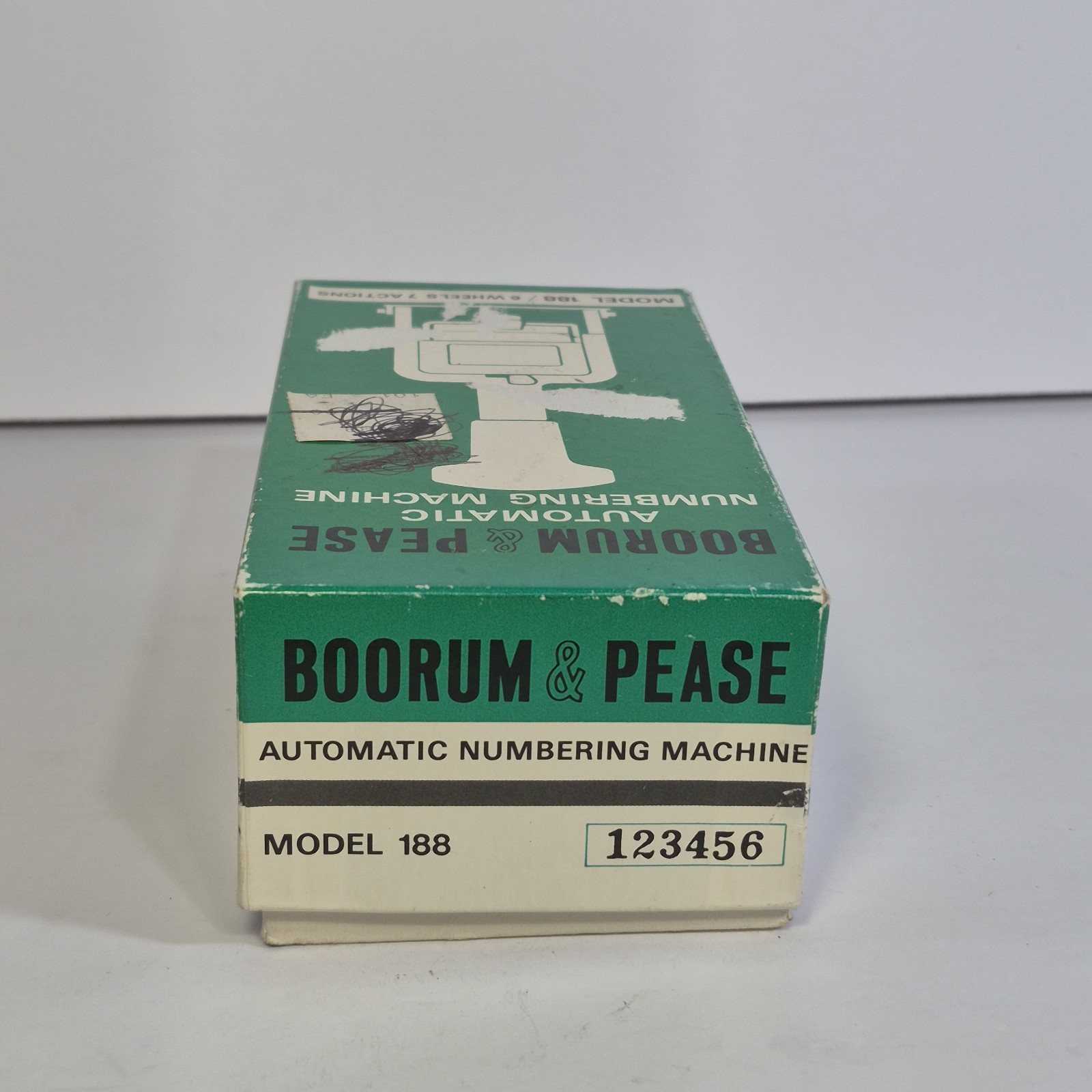 Vintage Boorum & Pease Automatic Numbering Pricing Machine Model 188 Japan