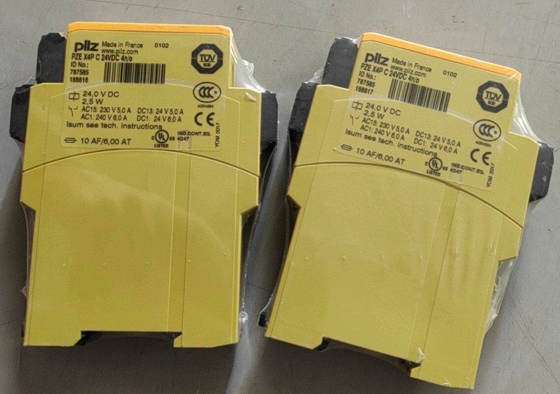 1pcs PILZ PZE X4P C 24VDC 4n/o Safety Relay 787585