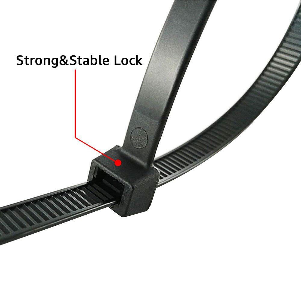 14.5″ 120lbs Self-Locking Zip Ties Cable Nylon Zip Tie for Outdoor Home Office