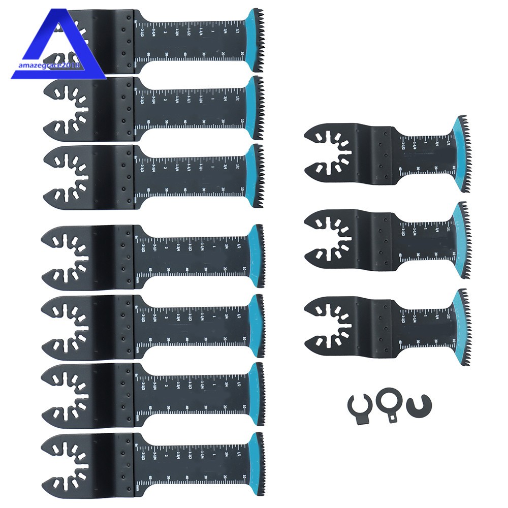 Bi-Metal Curved Saw Blades 3Types Extended Japanese Oscillating Saw Blades 10PCS